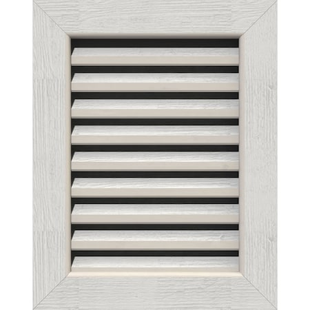 Vertical Gable Vent, Functional, Western Red Cedar Gable Vent W/1 X 4 Flat Trim Frame, 16W X 24H